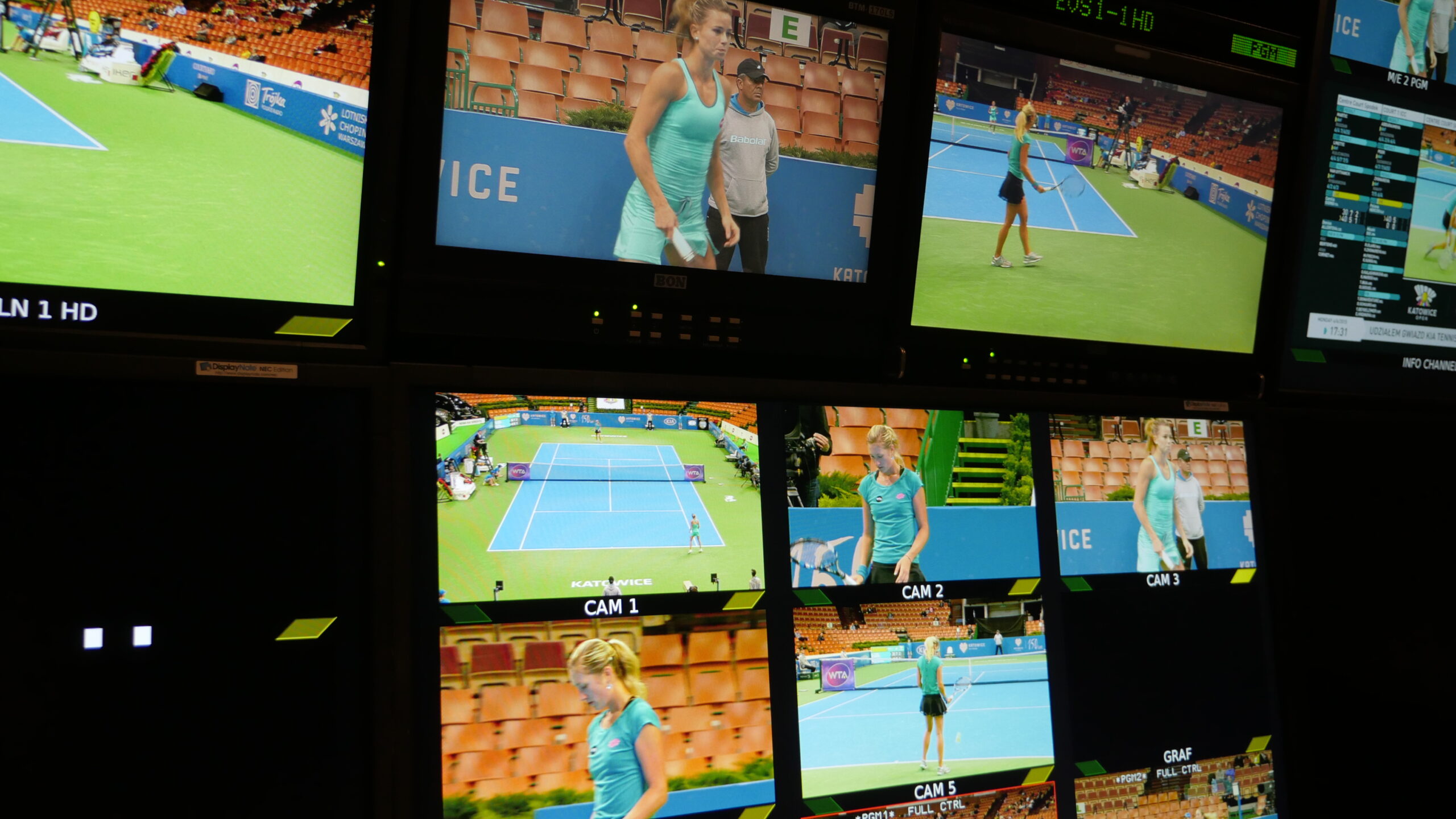 Broadcast production control room